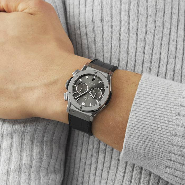 Hublot Classic Fusion Racing Grey Chronograph Titanium 42mm 541.NX.7070.LR - Billede 2