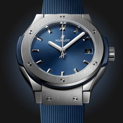 Hublot Classic Fusion Titanium Blue 33mm dameur 581.NX.7170.RX - Billede 2