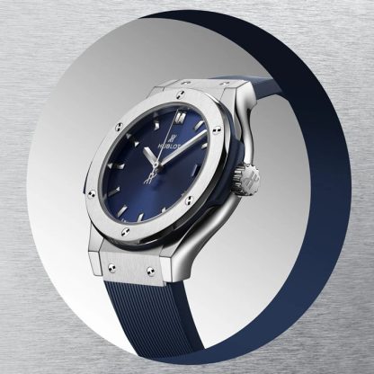 Hublot Classic Fusion Titanium Blue 33mm dameur 581.NX.7170.RX - Billede 3