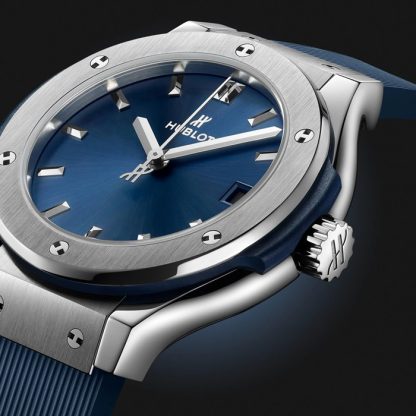 Hublot Classic Fusion Titanium Blue 33mm dameur 581.NX.7170.RX - Billede 4