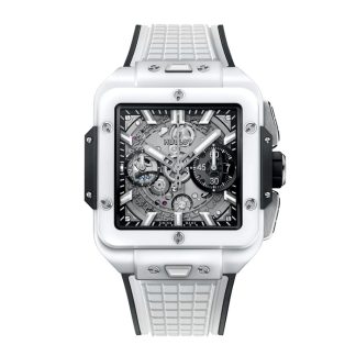 Hublot Square Bang Unico Hvid Keramik 42mm 821.HX.0170.RX