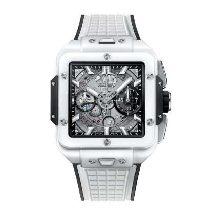 Hublot Square Bang Unico Hvid Keramik 42mm 821.HX.0170.RX