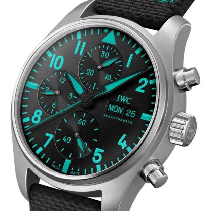 IWC Pilot Chronograph Mercedes AMG Petronas Formula One Team 41mm herreur sort IW388108 - Billede 3