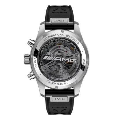 IWC Pilot Performance Chronograph 41mm AMG herreur sort gummi IW388305 - Billede 2