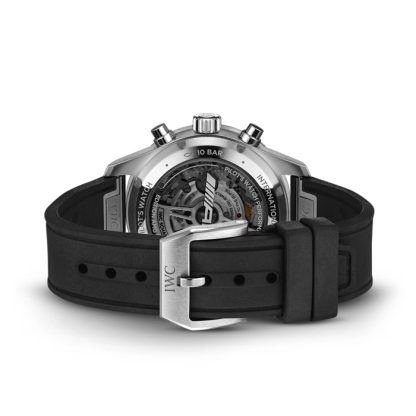 IWC Pilot Performance Chronograph 41mm AMG herreur sort gummi IW388305 - Billede 4