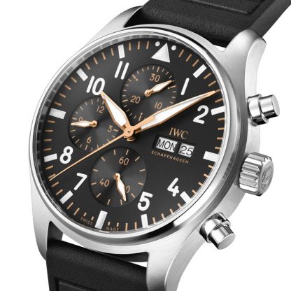 IWC Pilot's Chronograph 43mm APXGP Herreur Sort IW378009 - Billede 3