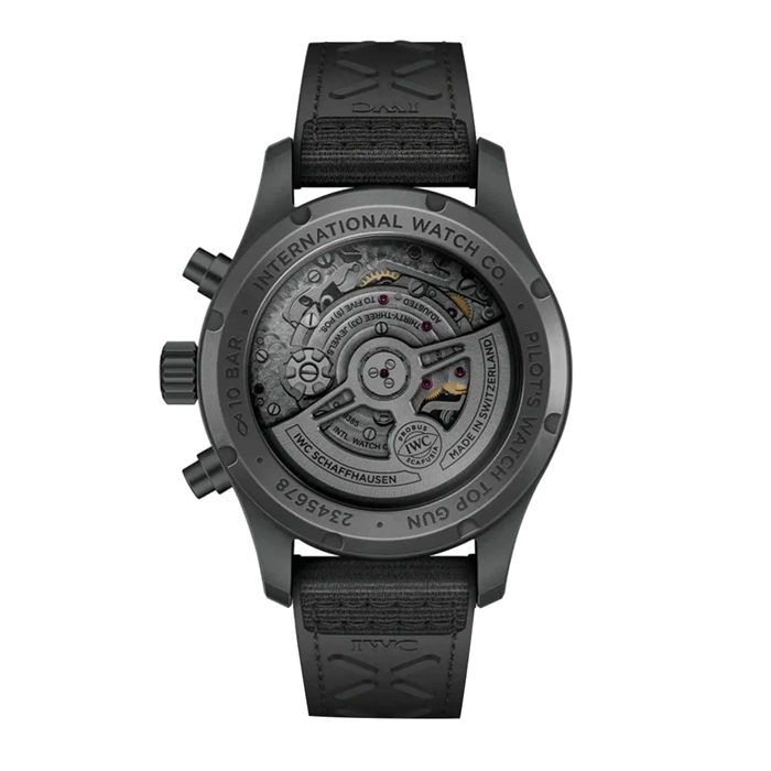 IWC Pilot's Chronograph Top Gun Ceratanium 41mm herreur sort IW388106 - Billede 2