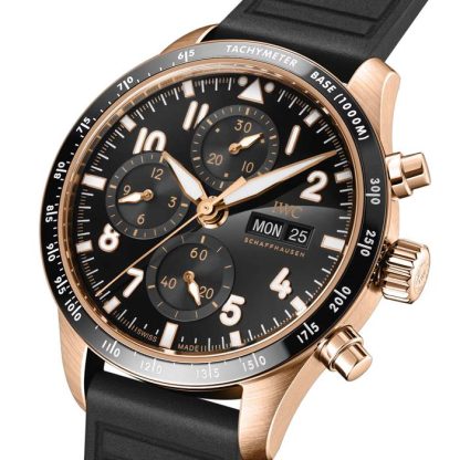 IWC Pilot's Performance Chronograph 41mm herreur sort gummi IW388309 - Billede 2