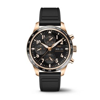 IWC Pilot's Performance Chronograph 41mm herreur sort gummi IW388309