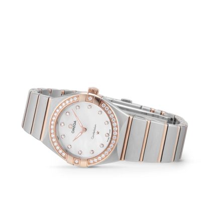 Omega Constellation 28 mm dameur hvid O13125286055001 - Billede 2