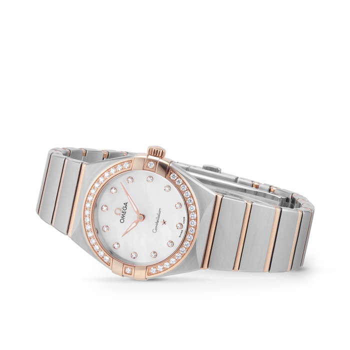 Omega Constellation 28 mm dameur hvid O13125286055001 - Billede 2