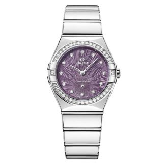 Omega Constellation 28mm dameur lilla O13115286060001