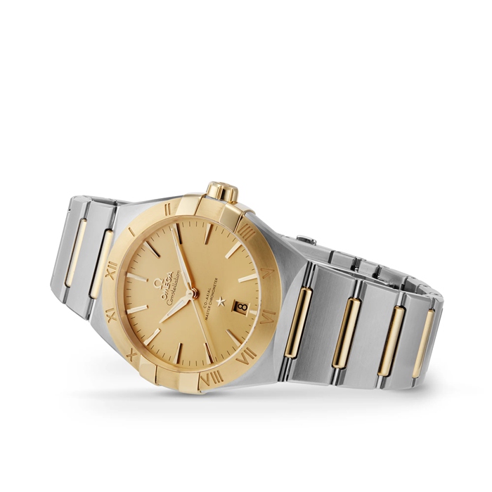Omega Constellation 39 mm stål - gult guld på stål - gult guld O13120392008001 - Billede 2