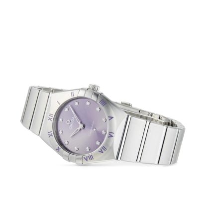 Omega Constellation Co-Axial 28mm Dameur Lilla O13110286060002 - Billede 4