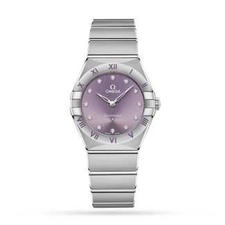 Omega Constellation Co-Axial 28mm Dameur Lilla O13110286060002