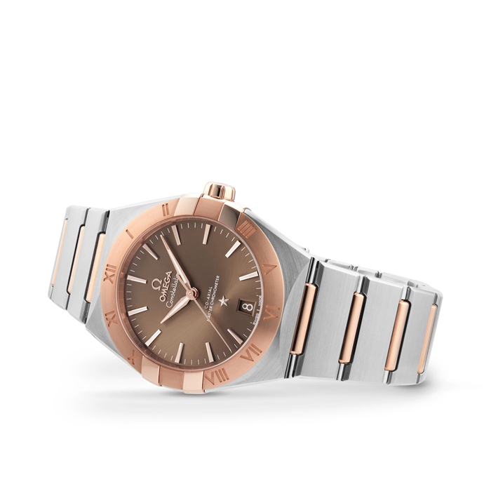 Omega Constellation Co-Axial 36 mm herreur brun O13120362013001 - Billede 3