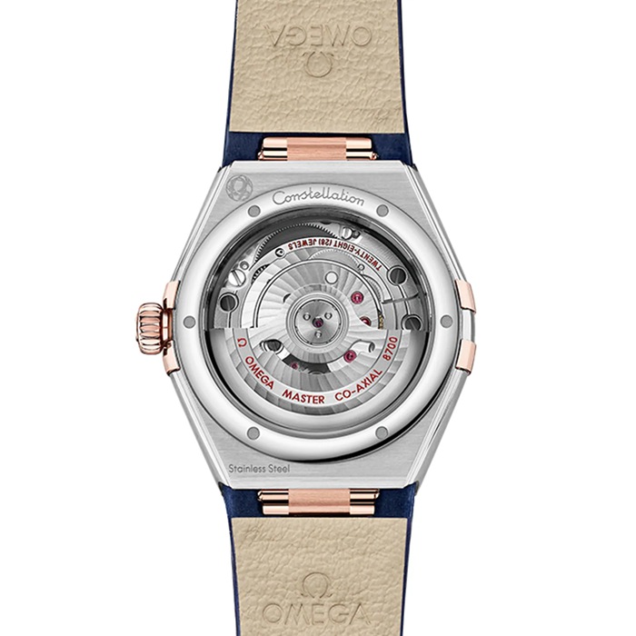 Omega Constellation Co-Axial Master Chronometer 29 mm dameur blå O13128292099003 - Billede 2