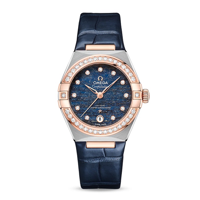 Omega Constellation Co-Axial Master Chronometer 29 mm dameur blå O13128292099003