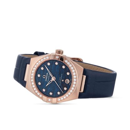 Omega Constellation Co-Axial Master Chronometer 29 mm dameur blå O13158292099006 - Billede 3