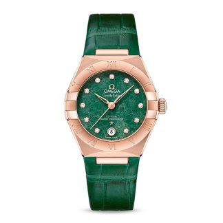 Omega Constellation Co-Axial Master Chronometer 29 mm dameur grøn O13153292099002