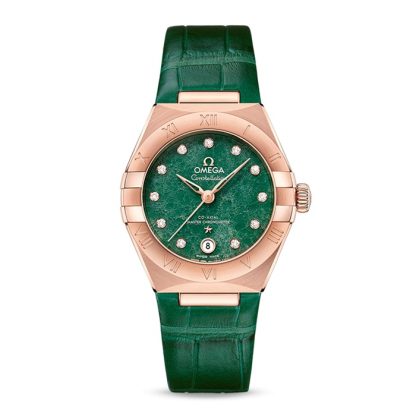 Omega Constellation Co-Axial Master Chronometer 29 mm dameur grøn O13153292099002