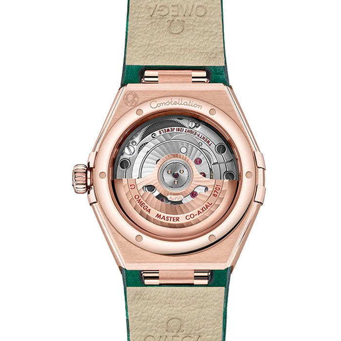 Omega Constellation Co-Axial Master Chronometer 29 mm dameur grøn O13158292099004 - Billede 2