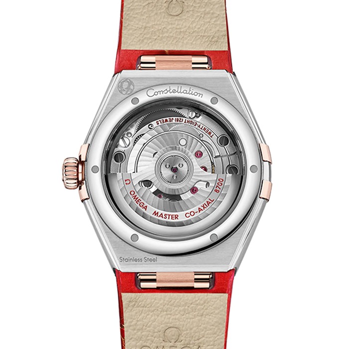 Omega Constellation Co-Axial Master Chronometer 29 mm dameur rød O13123292099002 - Billede 2