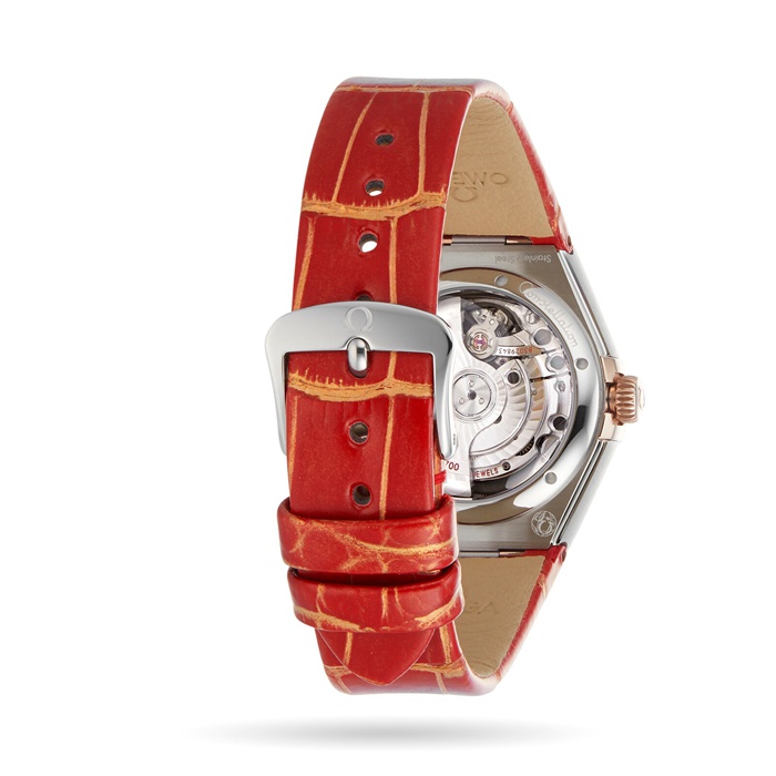Omega Constellation Co-Axial Master Chronometer 29 mm dameur rød O13123292099002 - Billede 4