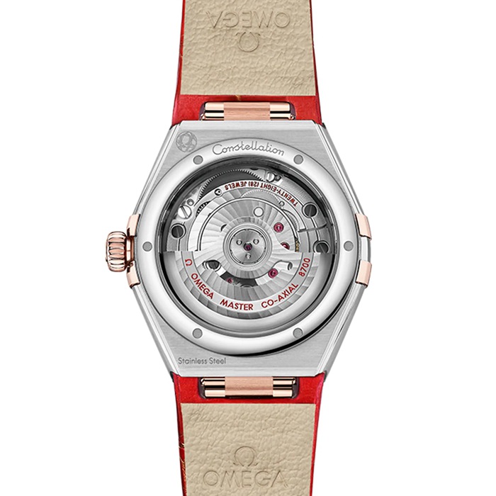 Omega Constellation Co-Axial Master Chronometer 29 mm dameur rød O13128292099002 - Billede 2