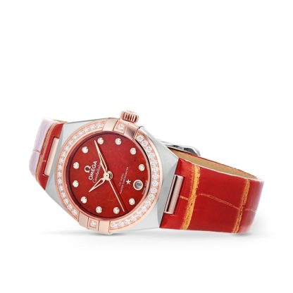 Omega Constellation Co-Axial Master Chronometer 29 mm dameur rød O13128292099002 - Billede 3