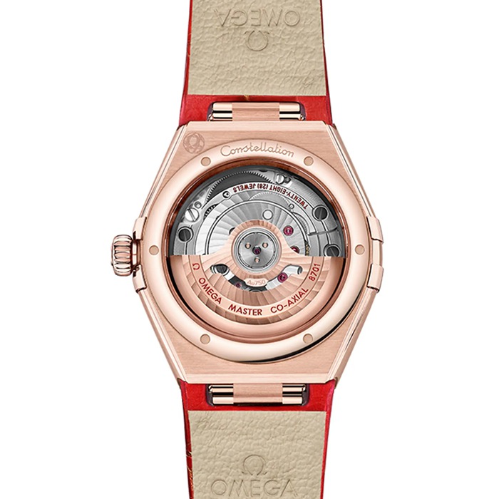 Omega Constellation Co-Axial Master Chronometer 29 mm dameur rød O13153292099003 - Billede 2