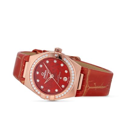 Omega Constellation Co-Axial Master Chronometer 29 mm dameur rød O13158292099005 - Billede 3