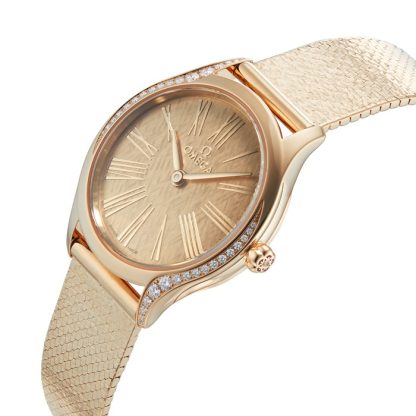 Omega De Ville Mini Trésor Quartz 26mm Moonshine™ Guld O42855266099001 - Billede 5