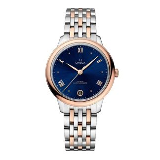 Omega De Ville Prestige 34 mm dameur blå O43420342003001