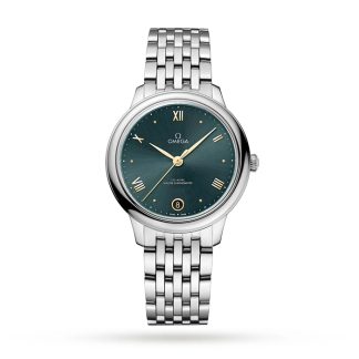 Omega De Ville Prestige Co-Axial Master Chronometer 34 mm dameur blå O43410342010001