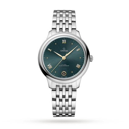 Omega De Ville Prestige Co-Axial Master Chronometer 34 mm dameur blå O43410342010001