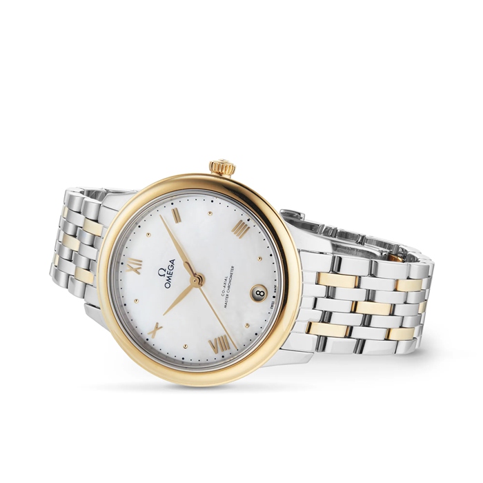 Omega De Ville Prestige Co-Axial Master Chronometer 34 mm dameur hvid O43420342005002 - Billede 3