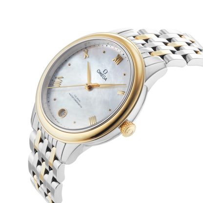 Omega De Ville Prestige Co-Axial Master Chronometer 34 mm dameur hvid O43420342005002 - Billede 5