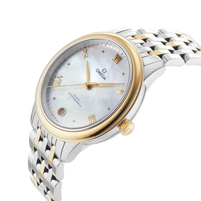 Omega De Ville Prestige Co-Axial Master Chronometer 34 mm dameur hvid O43420342005002 - Billede 5
