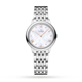 Omega De Ville Prestige Quartz 27,5 mm dameur hvid O43410286005001