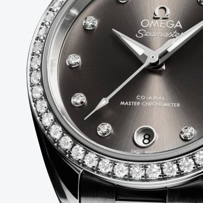 Omega Seamaster Aqua Terra 150M 30mm dameur grå O22015302056001 - Billede 3