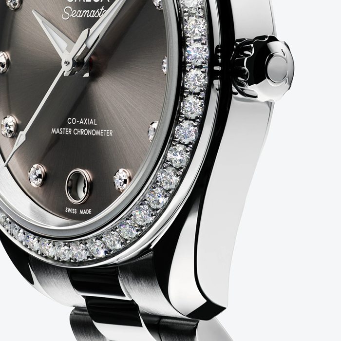 Omega Seamaster Aqua Terra 150M 30mm dameur grå O22015302056001 - Billede 4