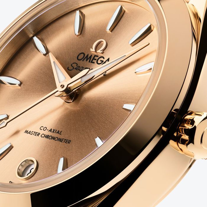 Omega Seamaster Aqua Terra 150M 30mm dameur gul O22050302008001 - Billede 5