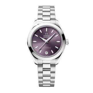 Omega Seamaster Aqua Terra 150M 30mm dameur lilla O22010302010002