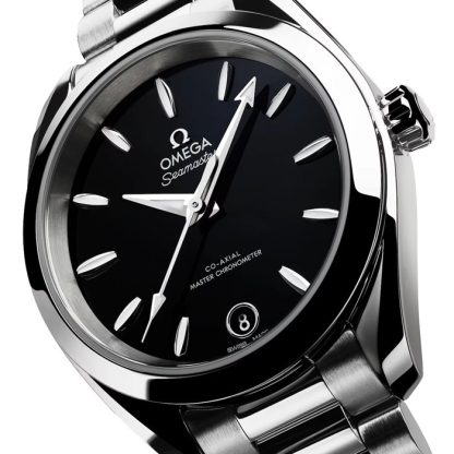 Omega Seamaster Aqua Terra 150M 34mm dameur sort O22010342001001 - Billede 5