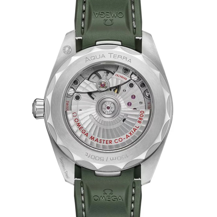 Omega Seamaster Aqua Terra 150M 38mm stål på gummirem O22012382010001 - Billede 2