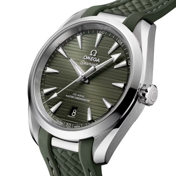 Omega Seamaster Aqua Terra 150M 38mm stål på gummirem O22012382010001 - Billede 4