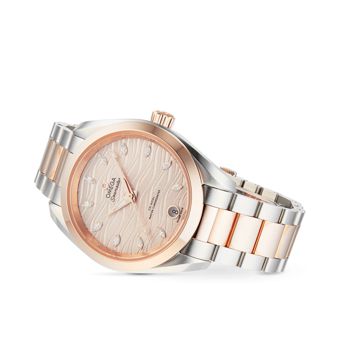 Omega Seamaster Aqua Terra 150M Co-Axial Master Chronometer 34mm dameur O22020342059001 - Billede 4