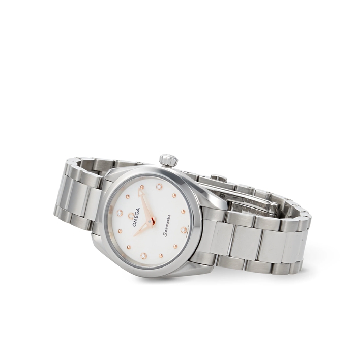 Omega Seamaster Aqua Terra 150M Dame 28 mm Quartz Diamond Dot Watch O22010286054001 - Billede 2