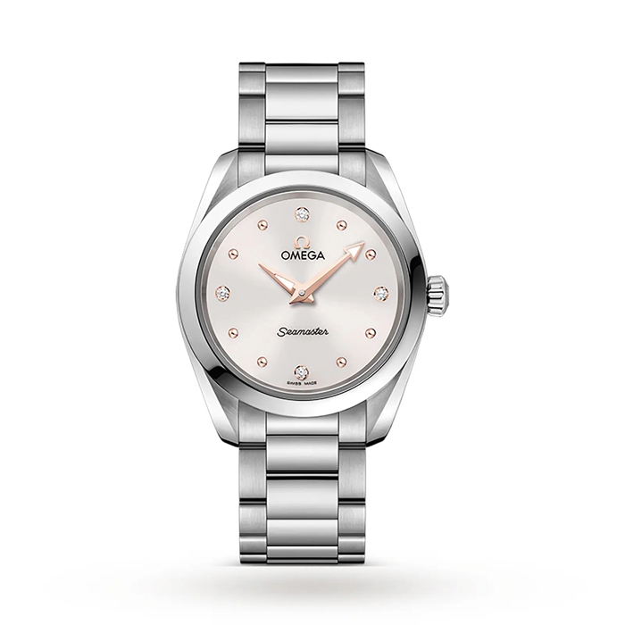 Omega Seamaster Aqua Terra 150M Dame 28 mm Quartz Diamond Dot Watch O22010286054001